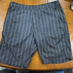 Men's Striped Gray Shorts